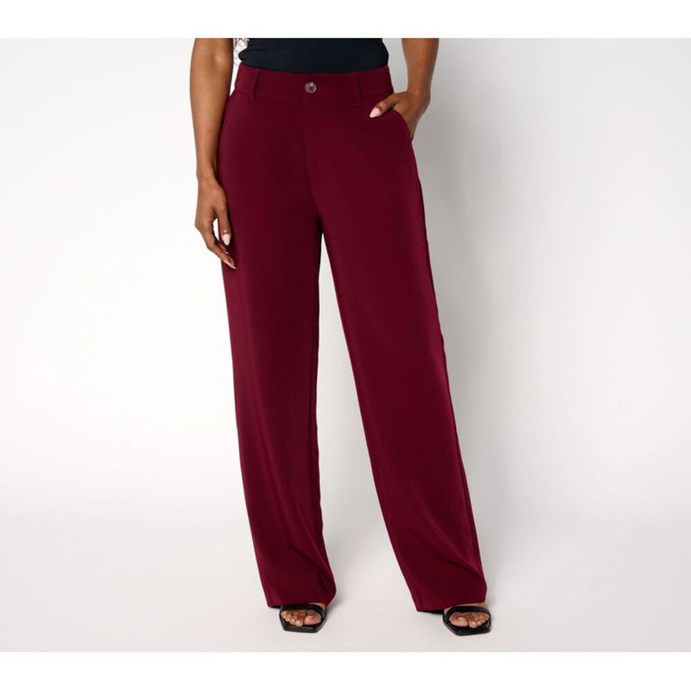 SUNNYLiFE Women's Pants Sz 26 Straight Leg Trouser Red A702331